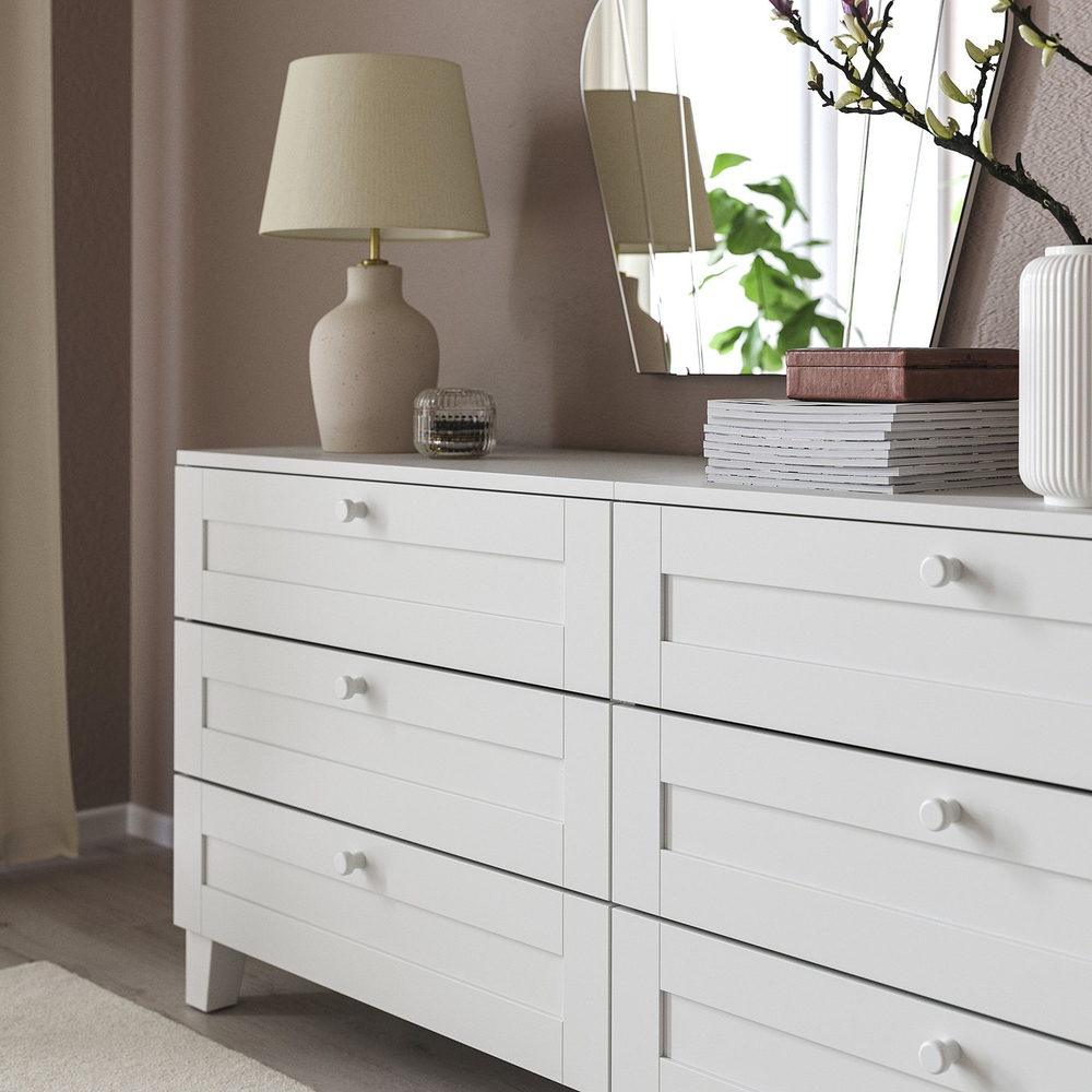 IKEA ODLINGSGRÄNS  (ИКЕА ОДЛИНГСГРЭНС)  -  Ручка-кнопка - белая 27 мм