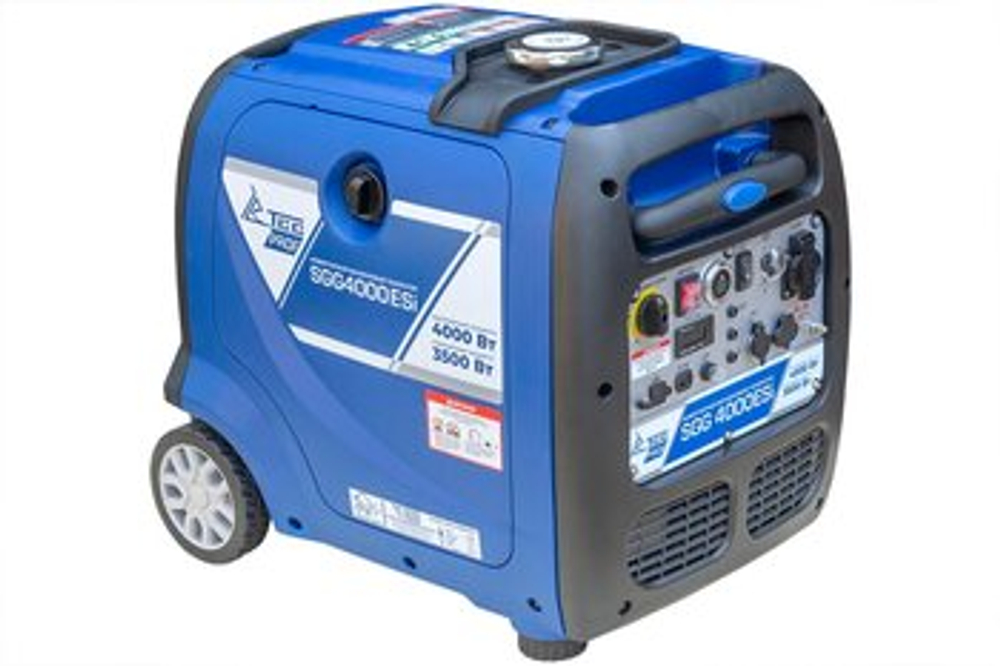 Бензиновый генератор ТСС SGG 4000ESI, 3.5 кВт, 220 В, инверторный, в кожухе
