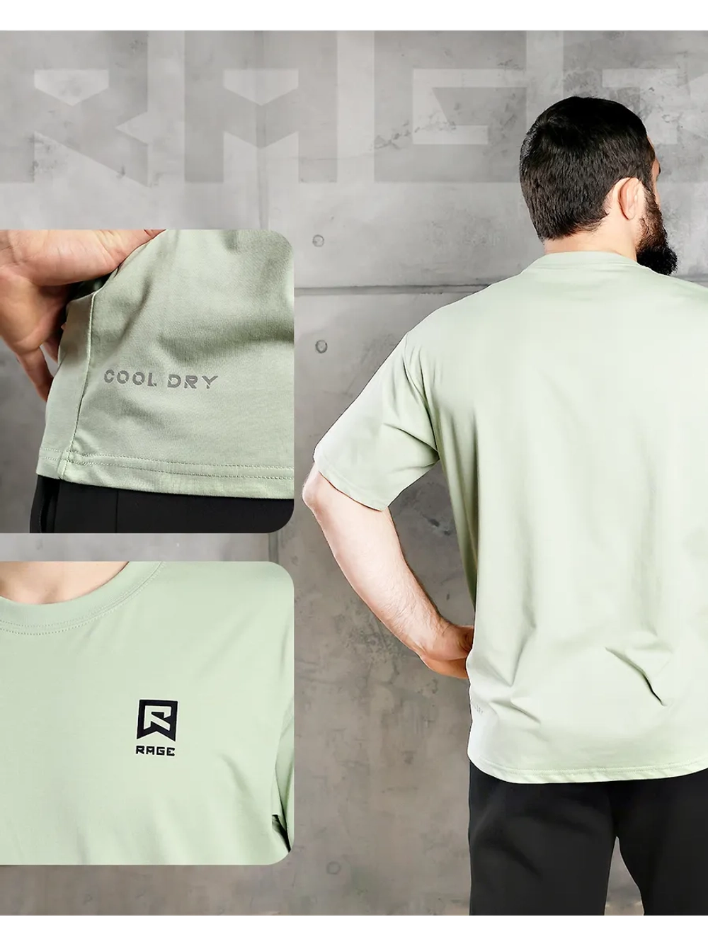 Футболка Rage green арт.: HY25697