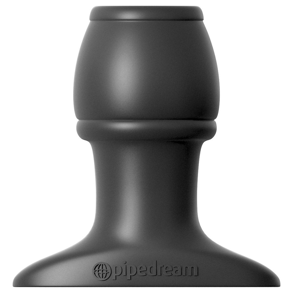 Открытая анальная пробка Anal Fantasy Collection Open Wide Tunnel Plug - 7,2 см. (Цвет: черный)