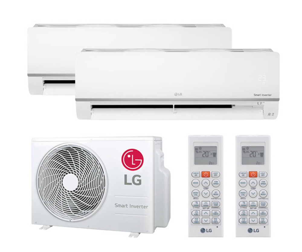 Мульти сплит-система LG на 2 комнаты (25+35 кв.м.)