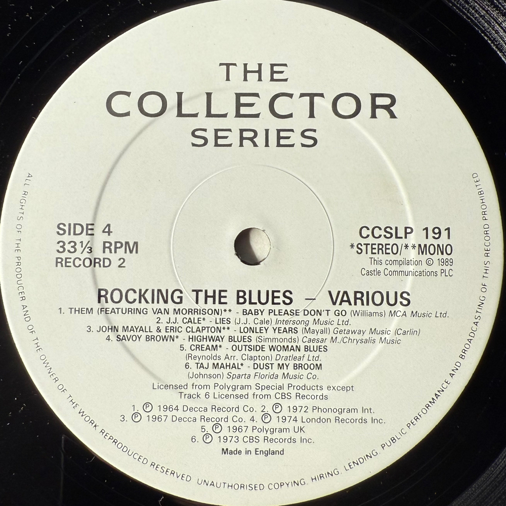 Сборник Rocking The Blues 2LP (Англия 1989г.)