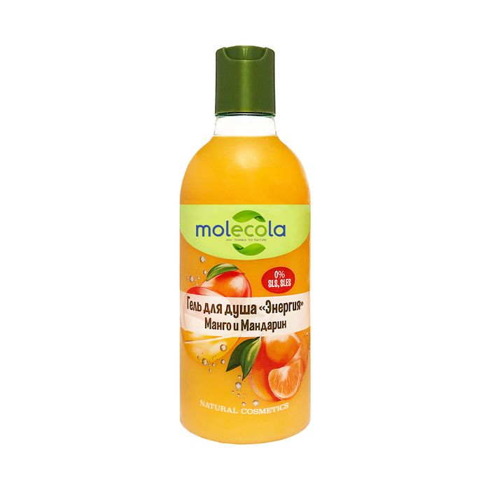 MOLECOLA Гель для душа  "Энергия" тропическое манго и мандарин 400 ml