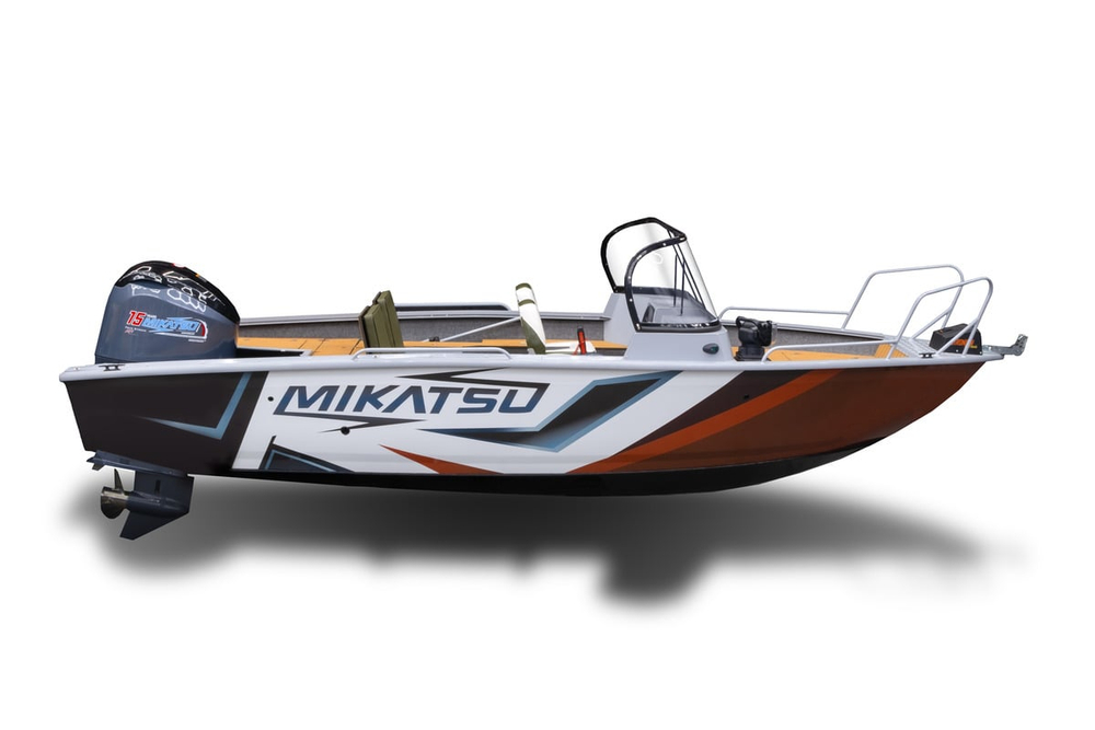 Комплект Алюминиевая лодка (катер) Mikatsu (Микатсу) 570 (Z43) Premium + мотор Mikatsu MF115FEL-T EFI