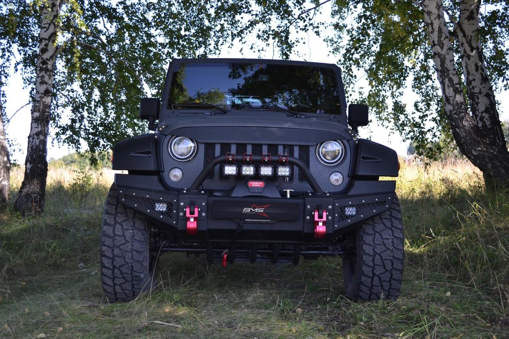 Бампер силовой передний BMS PRO-Line для Jeep Wrangler JK 2007-2017
