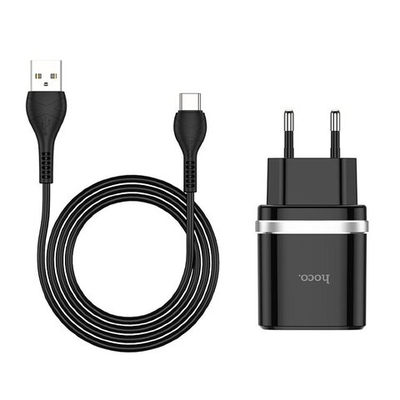 Сетевое зарядное устройство HOCO C12Q 1USB 3.0A QC3.0 micro-usb