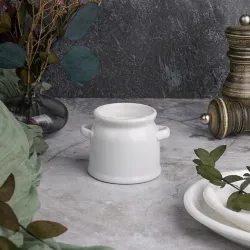 Соусник молочник 125 мл d 7 см h6 см круглый белый фарфор P.L. Proff Cuisine [6]