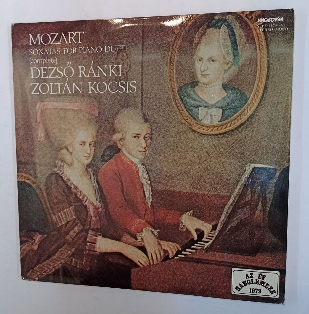 Винтажная виниловая пластинка Mozart Моцарт Sonatas For Piano Duet Сонаты для фортепиано 2LP (Hungary 1978)