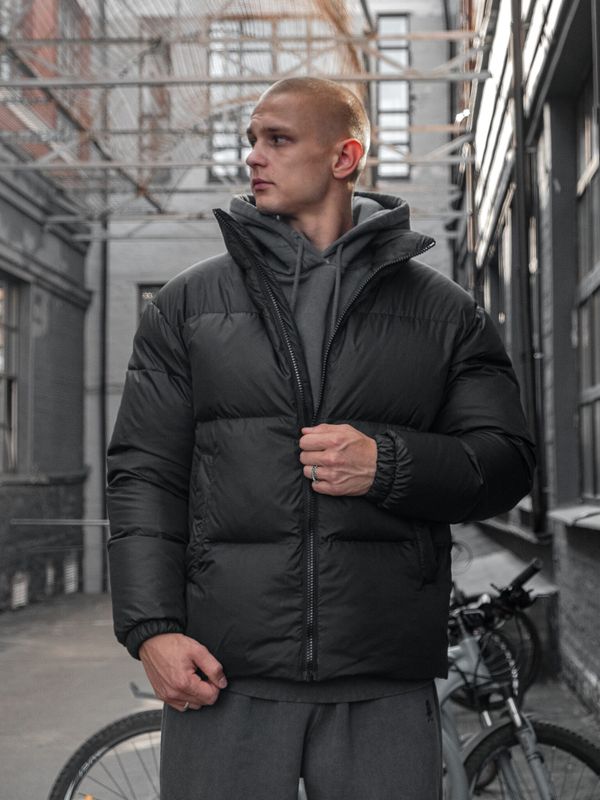 Пуховик AW25 серый - фото 3