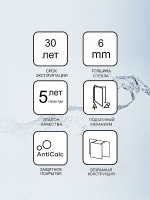Душевая дверь Ravak Smartline SMSD2-100 В R 0SPABA00Z1 профиль Хром стекло Transparent