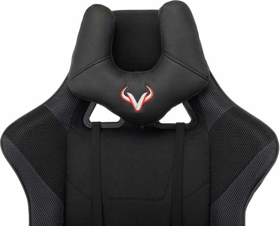 Кресло игровое Zombie Viking 4 Aero черный ткань/эко.кожа с подголов. крестов. пластик