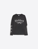 Мужская футболка с двойными рукавами и принтом, арт. 3778/443 - BERSHKA