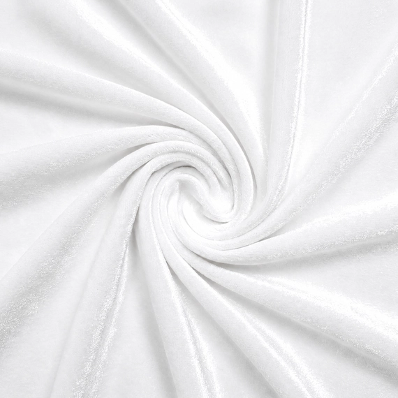 Бархат стрейч Carvico Panama белый Bianco 220 гр/м