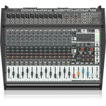 Behringer PMP6000  - микшер-усилит,2х800 Вт,12 моно/4 стер,эквалайзер,эффекты,подавитель обр.связи