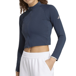 Женская теннисная футболка с длинным рукавом Adidas Pro Long Sleeve - aurora ink
