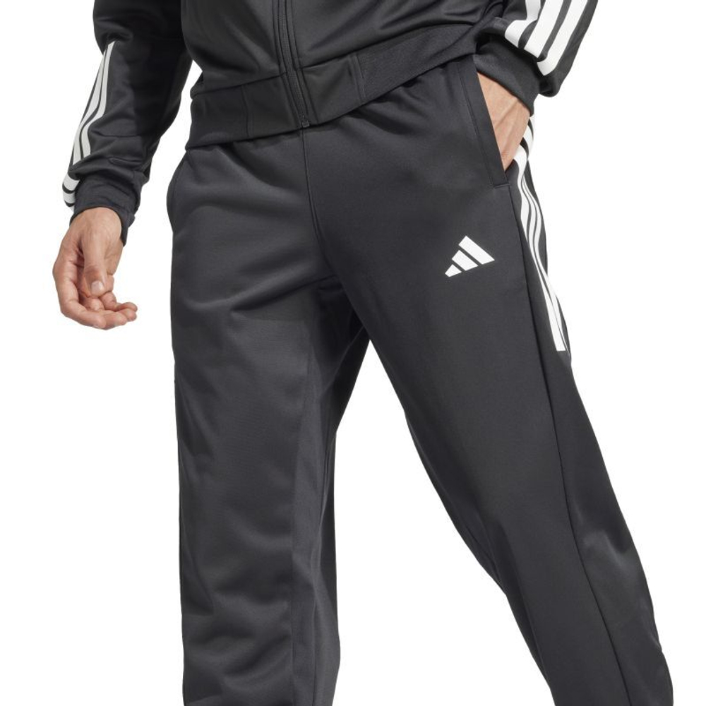 Мужские теннисные штаны Adidas Core Club 3-Stripe Knit - черный