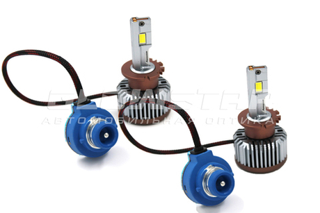 Aozoom D-S/D4S с вентилятором 12V 45W 3500Lm (комплект, 2шт)