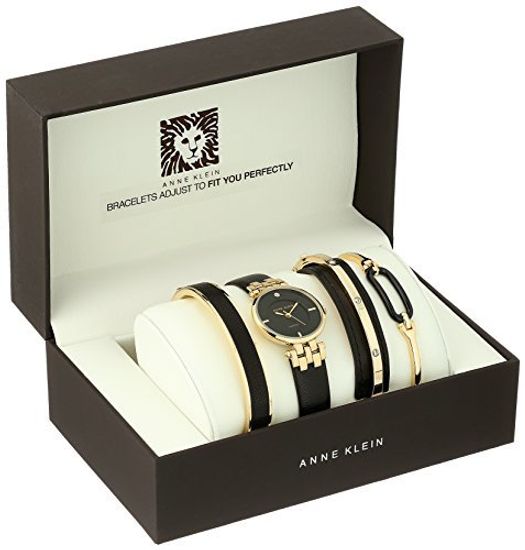 Женские наручные часы Anne Klein 2684BKST в наборе