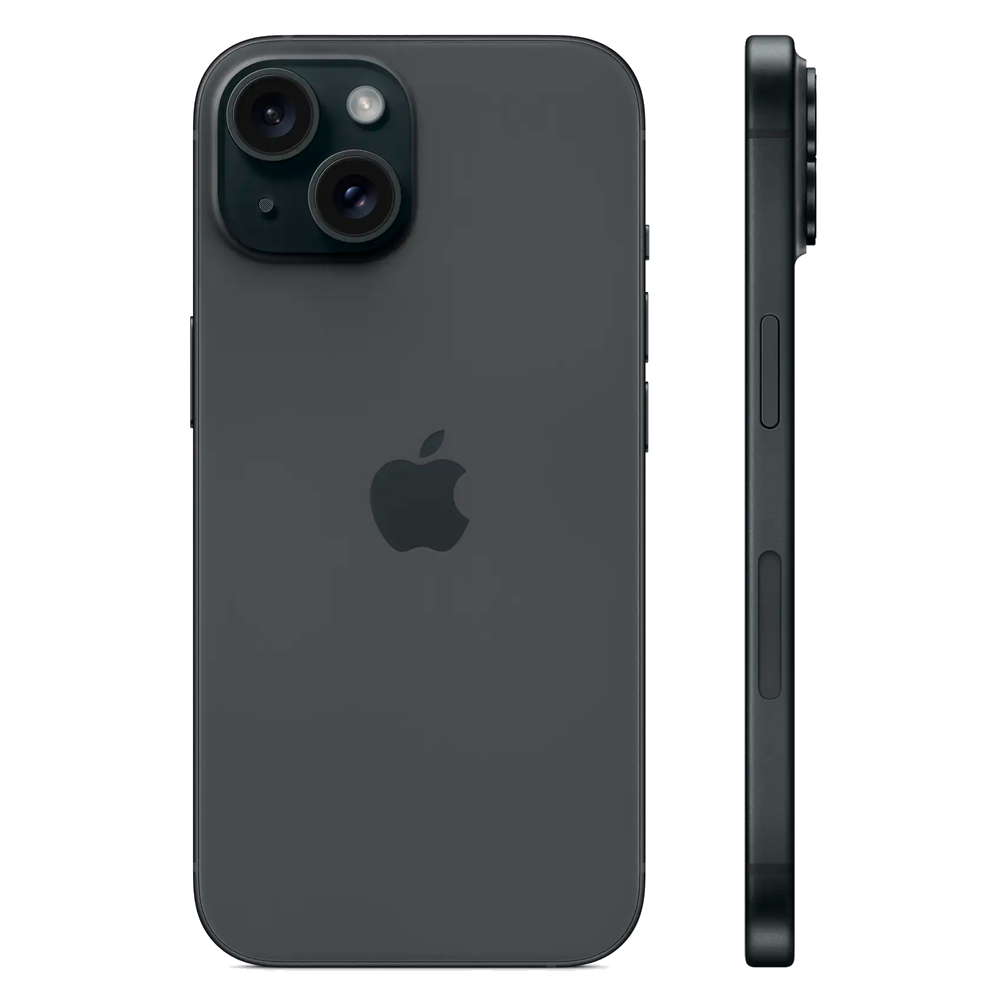 Смартфон Apple iPhone 15 256GB Dual Sim, Black (Черный)