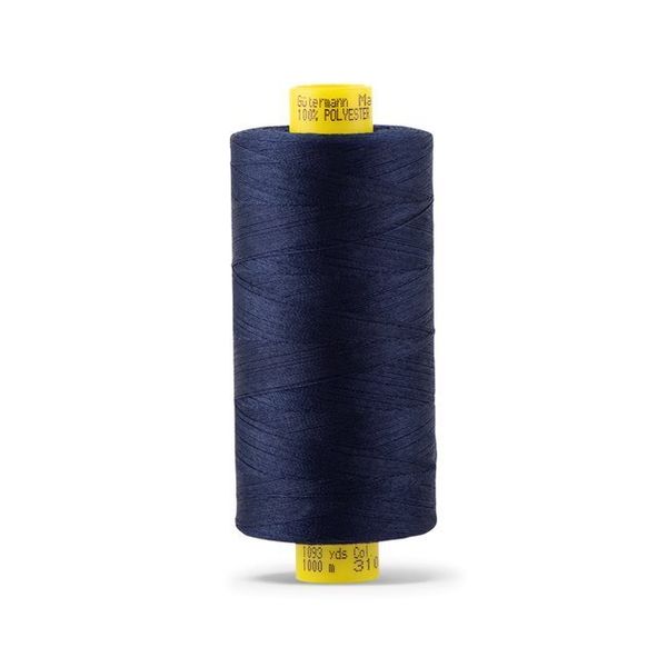 Нитка Gutermann Mara 120 (1000 метров), 1 кат., универсальная | 310 т.чернильный