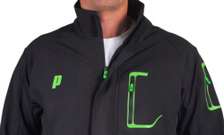 Мужская теннисная куртка Prince Soft Shell Jacket U - черный