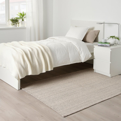 IKEA TIPHEDE  (ИКЕА ТИПХЕДЕ)  -  Ковёр тканый плоского плетения - естественный/чёрный 120x180 см