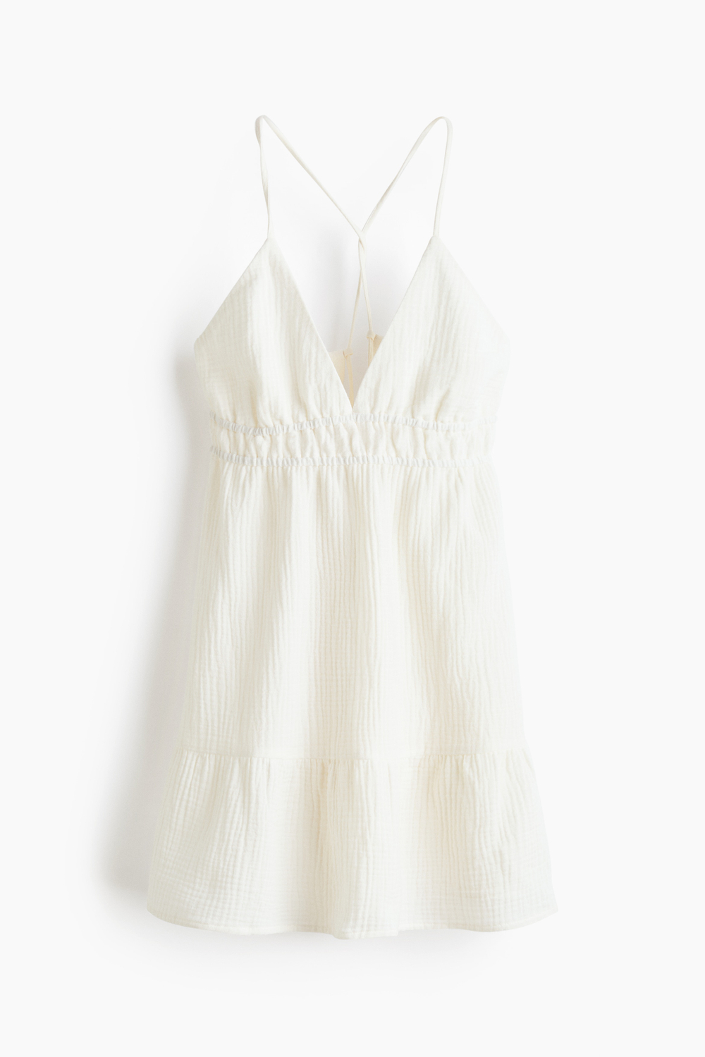 Платье из муслина с открытой спиной - H&M