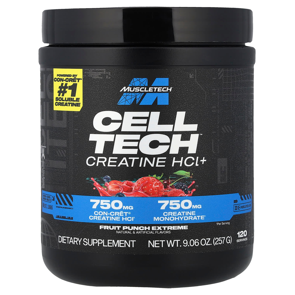 MuscleTech, Cell Tech™ Creactor®, со вкусом фруктового пунша, 274 г (9,65 унции)