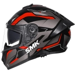 Шлем SMK TYPHOON AZONIX, цвет черный/серый/красный (L)