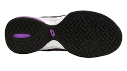 Женские Кроссовки теннисные Lotto Mirage 300 Speed W - all black/all white/bellflower