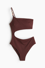 Слитный купальник High Leg с чашками — асимметричный вырез - H&M
