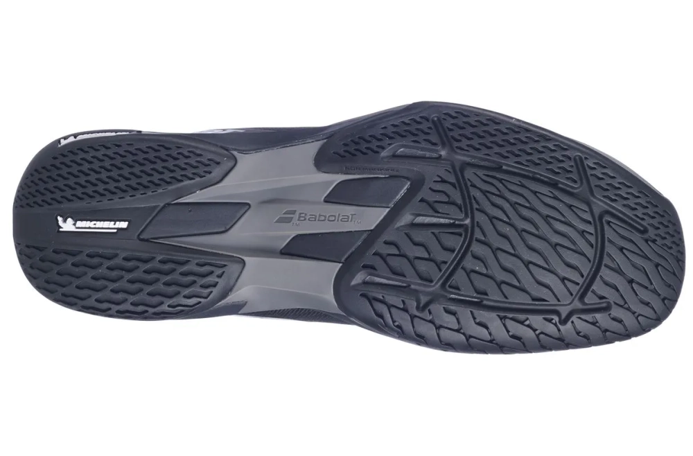 Мужские теннисные кроссовки Babolat Jet Mach 4 All Court Spectra Edition - black/spectra