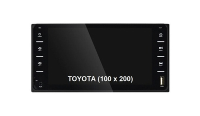 Автомагнитола сенсорная 7" для Toyota 100x200 (Bluetooth, USB, AUX, Mirror Link)