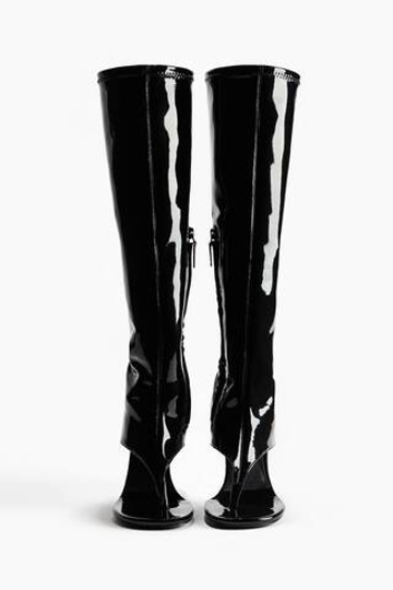H&M X WARDROBE.NYC Высокие сапоги из лакированной кожи, черный