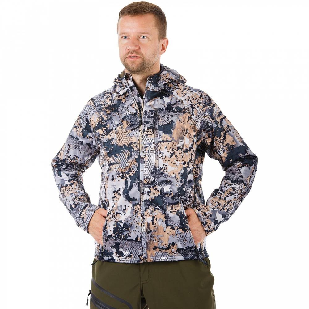 Толстовка мужская "Hunter", soft shell,откр.местность/open mountain, ХСН