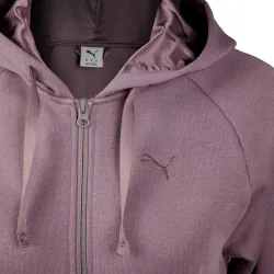 Толстовка женская PUMA ESS ELEVATED Satin FZ Hoodie FL