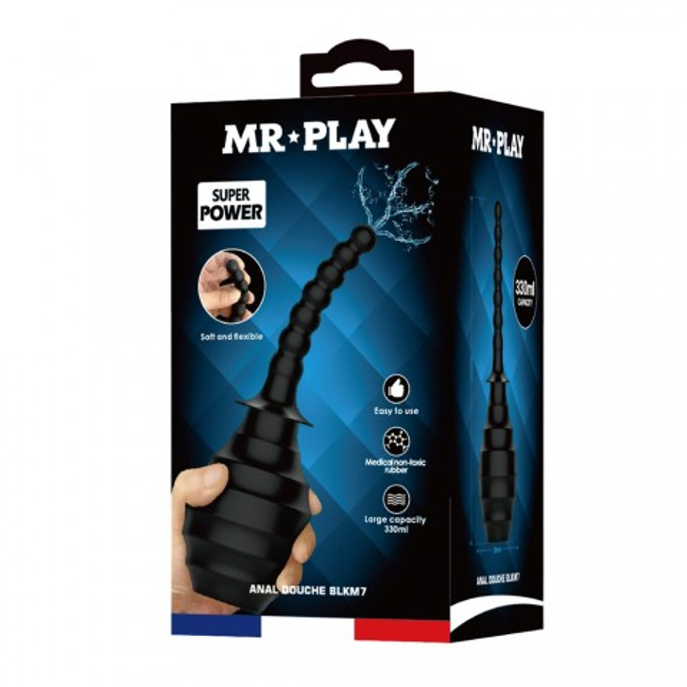 Анальный душ MR PLAY с ребристой поверхностью