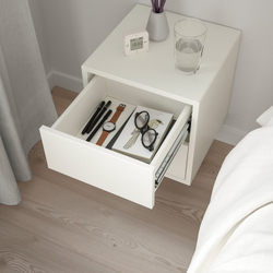 IKEA EKET  (ИКЕА ЕКЕТ)  -  Шкаф настенный с 2 ящиками - белый 35x35x35 см
