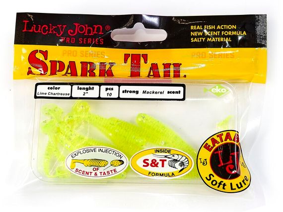 Виброхвосты съедобные LJ Pro Series Spark Tail 2,0in (5 см), цв. 071, 10 шт.