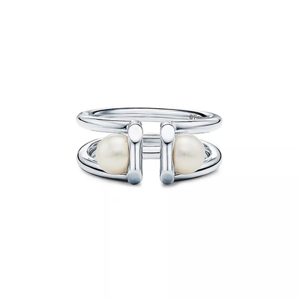 Кольцо из серебра 925 и жемчуга, Tiffany 💝 HardWear-В наличии
