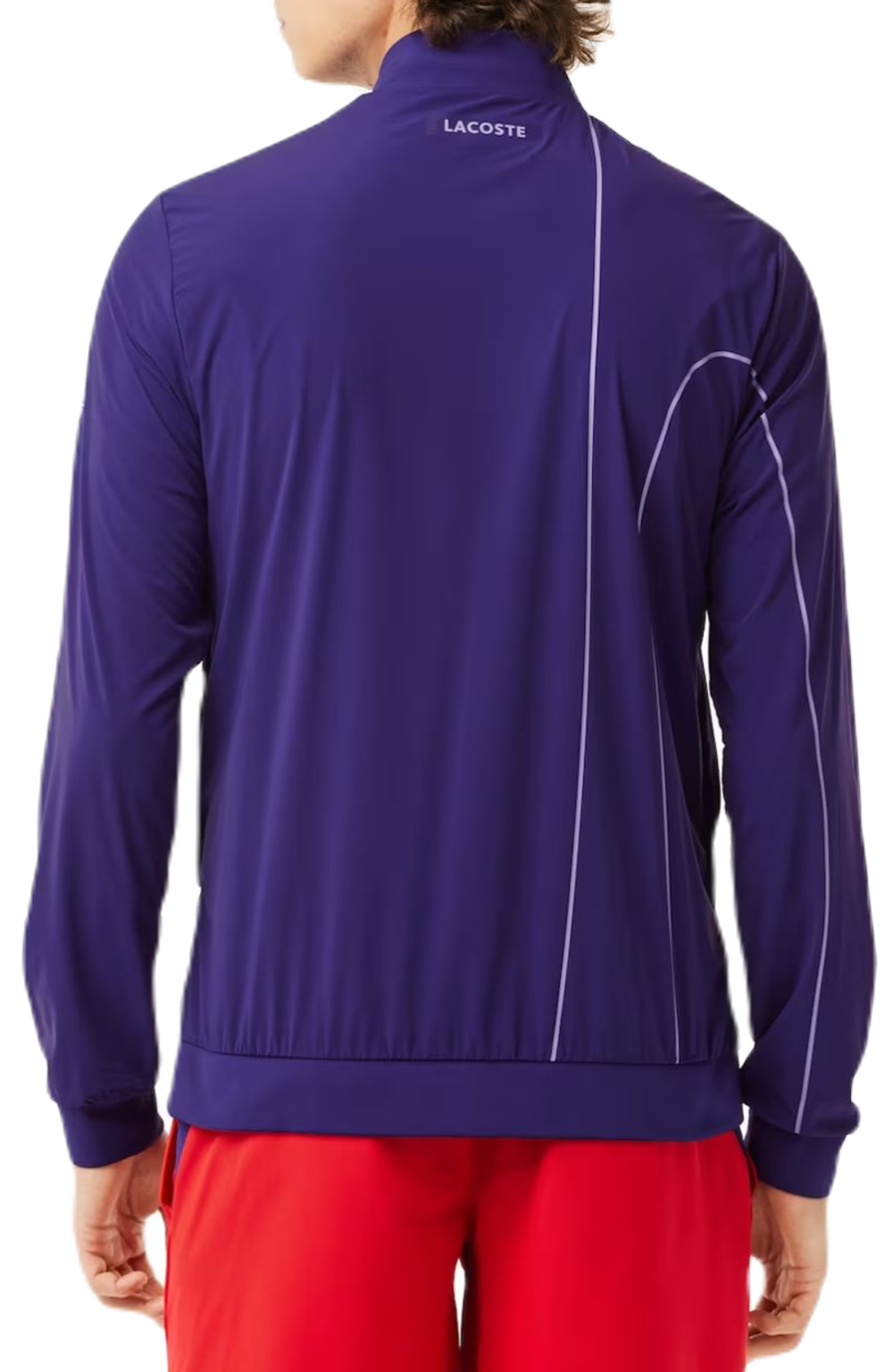 Мужская теннисная кофта Lacoste SPORT x Novak Djokovic Ceremony Jacket - purple