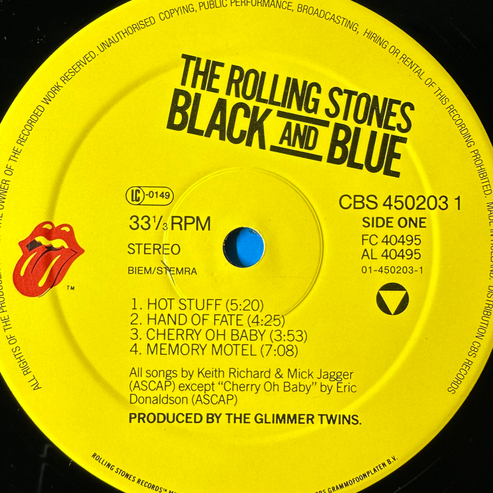 The Rolling Stones ‎– Black And Blue (Голландия 1989г.)