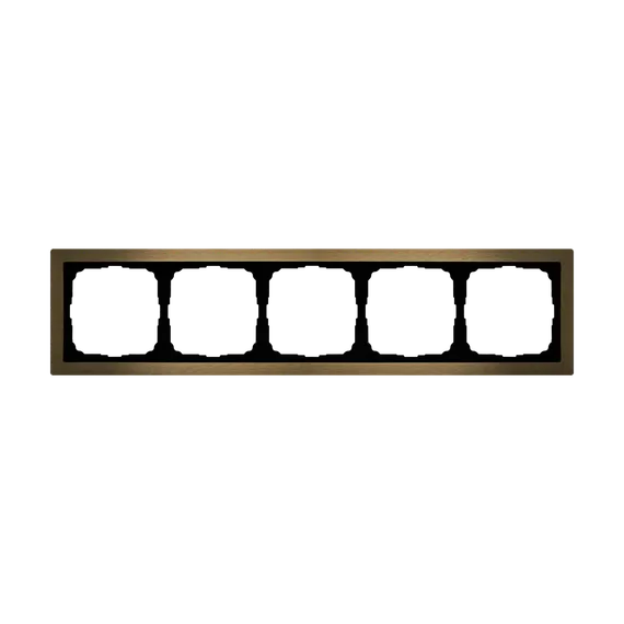 Рамка металлическая на 5 постов Systeme Electric ArtGallery Pure Латунь GAL312205