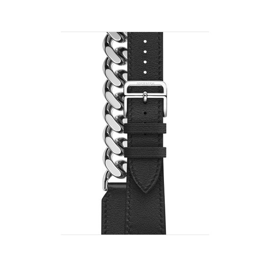 Apple Watch Hermès 41mm Silver Stainless Steel Case with Gourmette Metal Double Tour