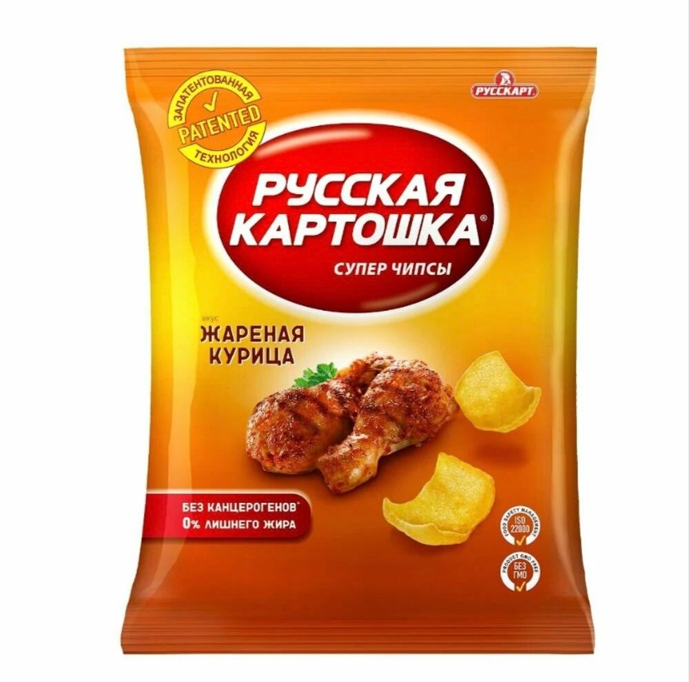 Русская картошка 140гр жареная курица