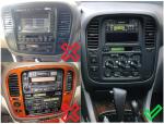 Магнитола для Toyota Land Cruiser 100 1998-2002 (три крутилки климата) - AK502R9-MTK-LTE Android 10, SIM-слот