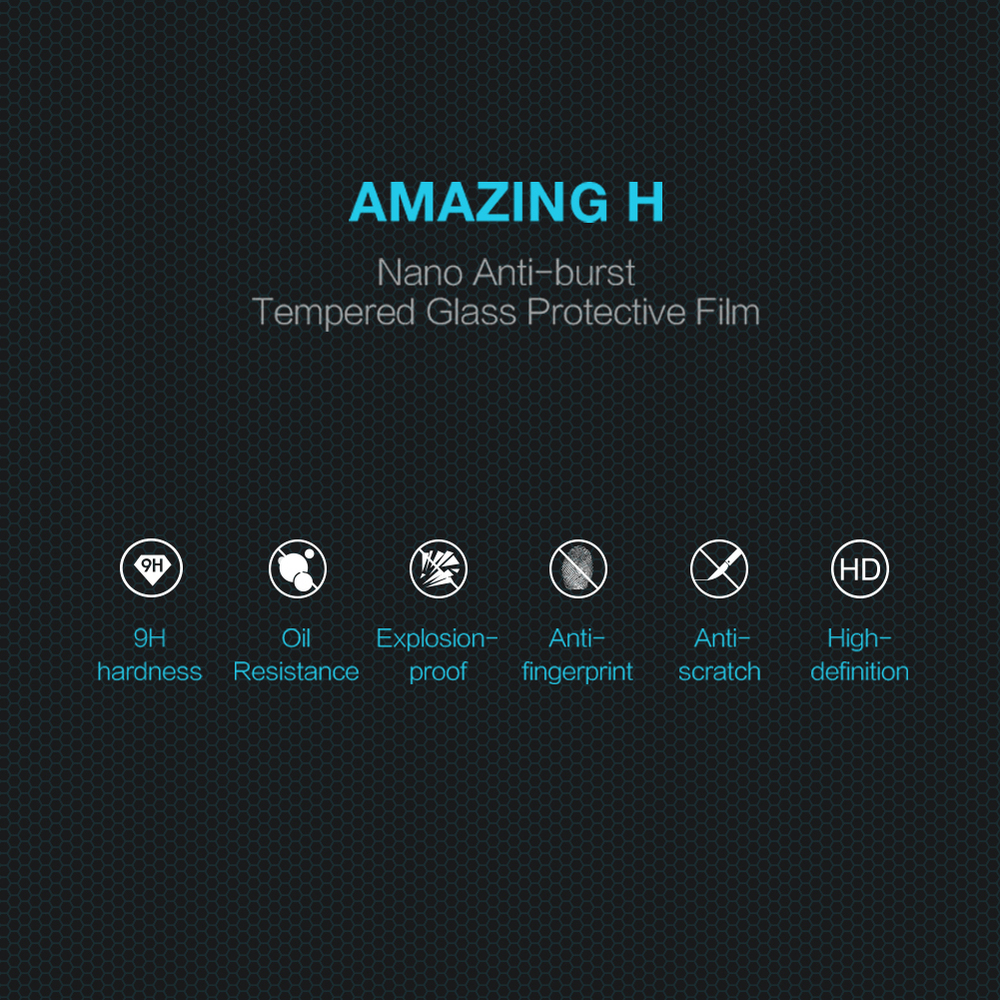 Защитное стекло с прозрачными рамками от Nillkin для iPhone 14 Pro Max, серия H Anti-Explosion Glass Screen Protector