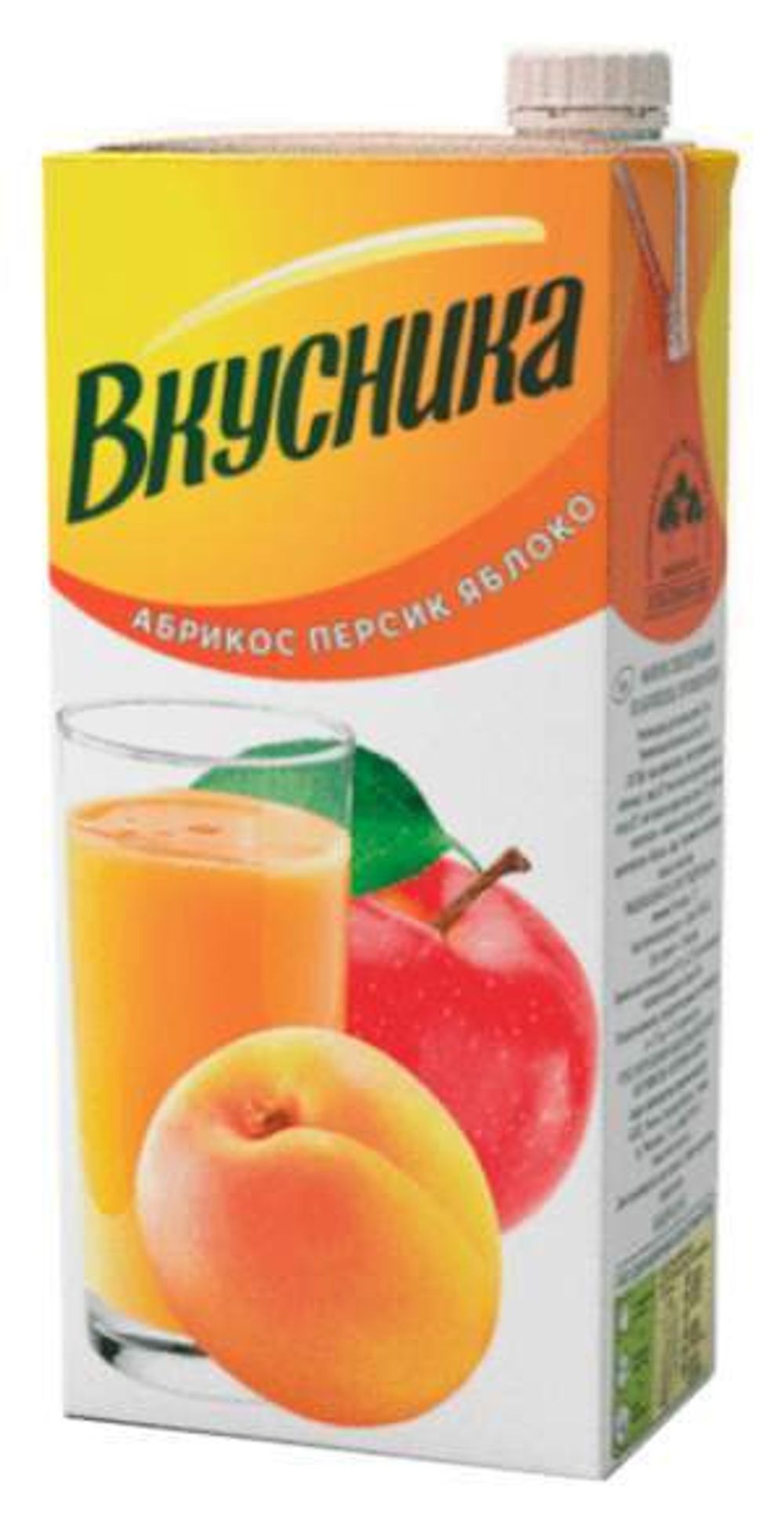 Сок ВКУСНИКА абрикос персик яблоко 1.93 л