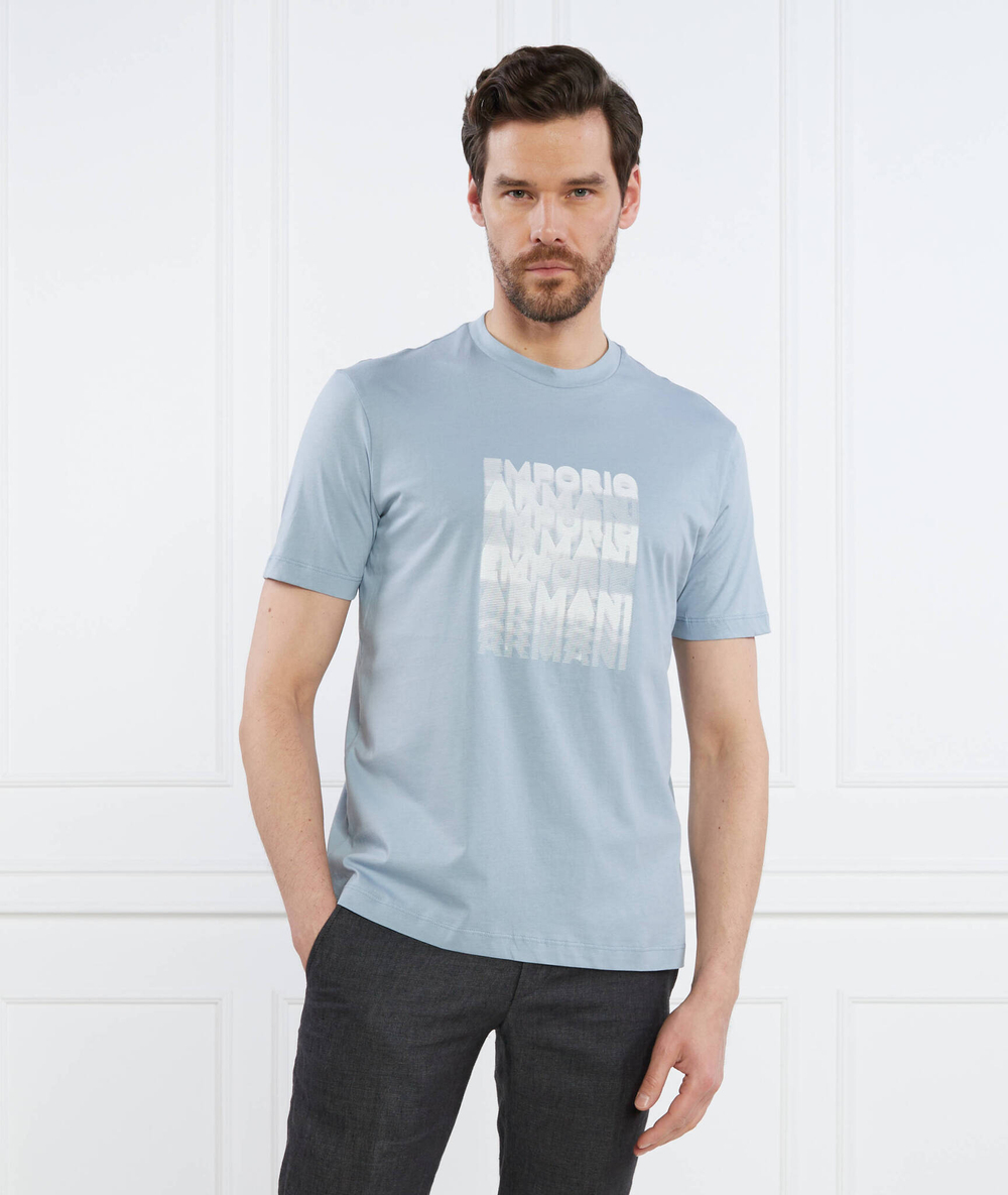 Футболка Emporio Armani - голубой(3R1TDE 1JPZZ)