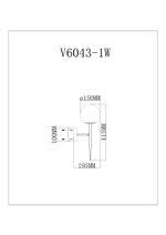 Светильник настенный Moderli V11562-1W Scrumbel